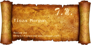 Tisza Morgan névjegykártya
